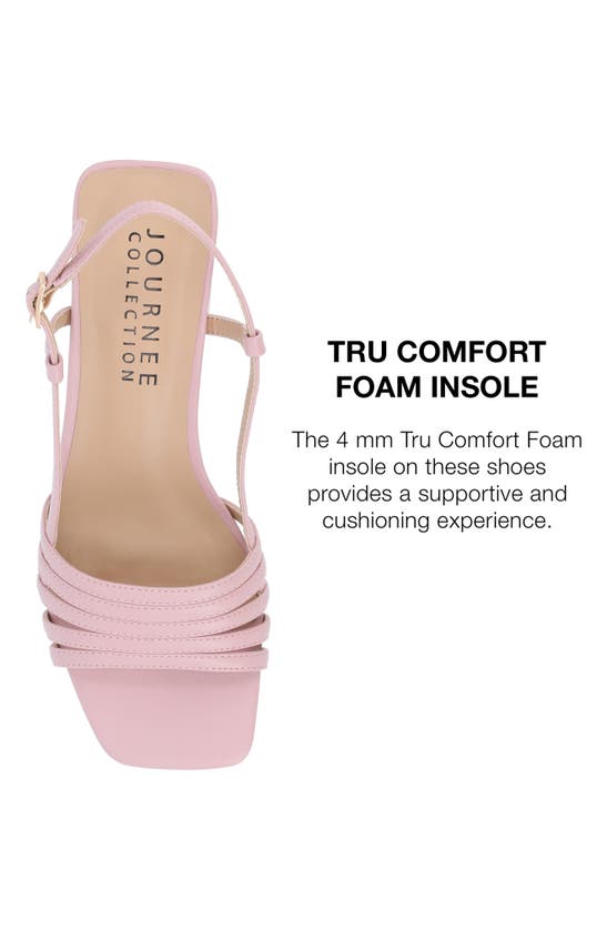 Journee Collection Shayana Block Heel Slingback Sandal In Mauve