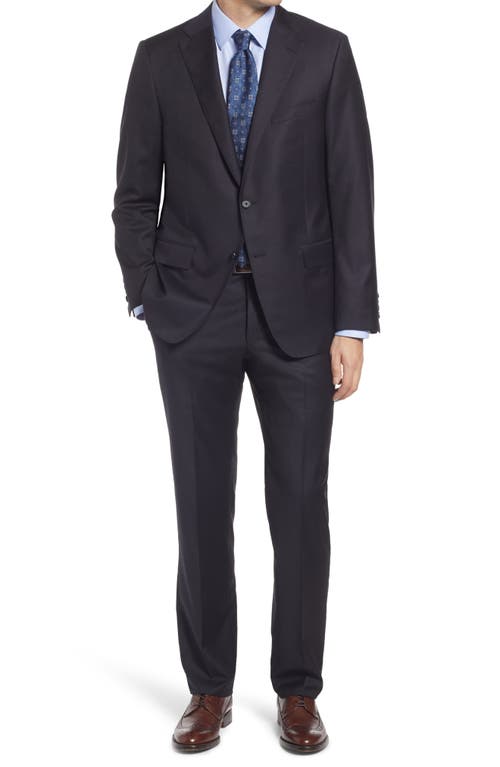 Infinity Classic Fit Solid Wool Suit in Navy