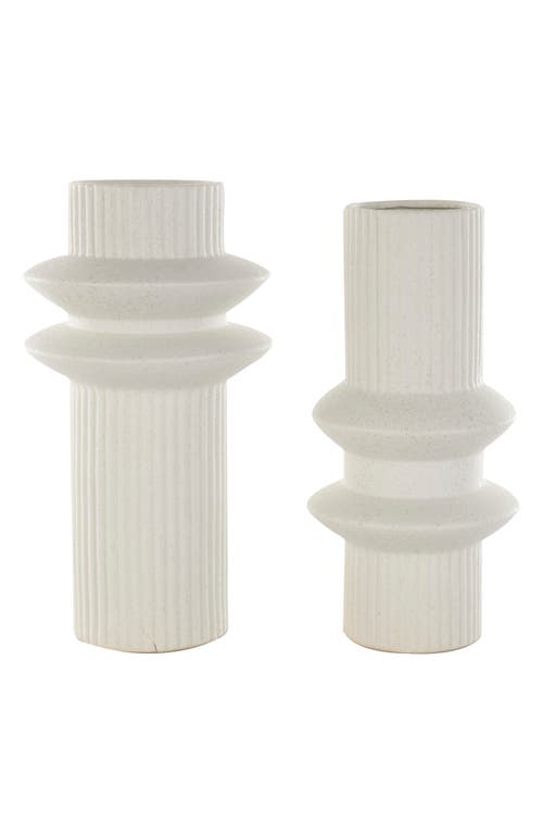 GINGER BIRCH STUDIO GINGER BIRCH STUDIO 2-PIECE CERAMIC VASE SET
