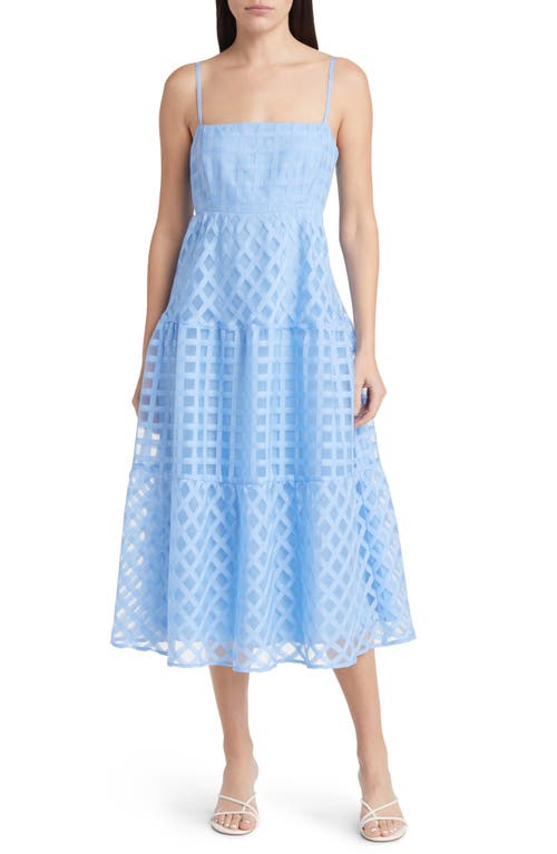 Lost + Wander High Tide Midi Dress Baby-Blue-White at Nordstrom,