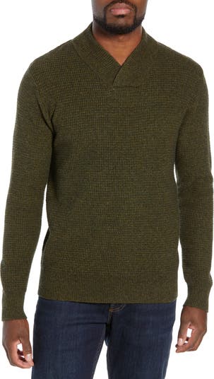 Schott NYC Waffle Knit Thermal Wool Blend Pullover Nordstrom