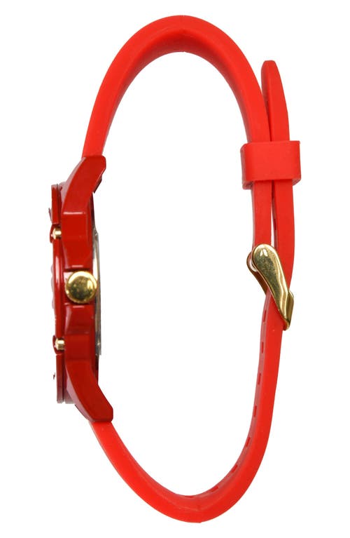 Shop Spgbk Watches The 71st Silicone Strap Watch, 44mm In Red/gold