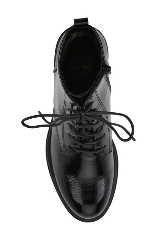 Cliffs By White Mountain Tappy Lug Sole Boot In Black Patent