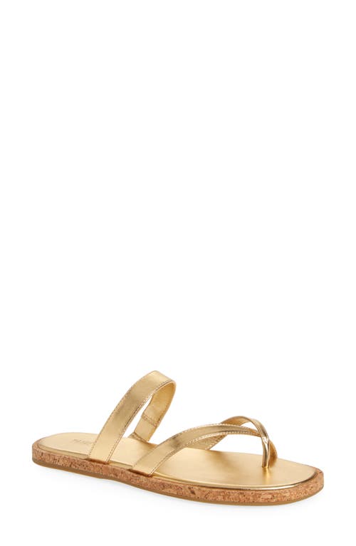 Dianne Slide Sandal in Gold