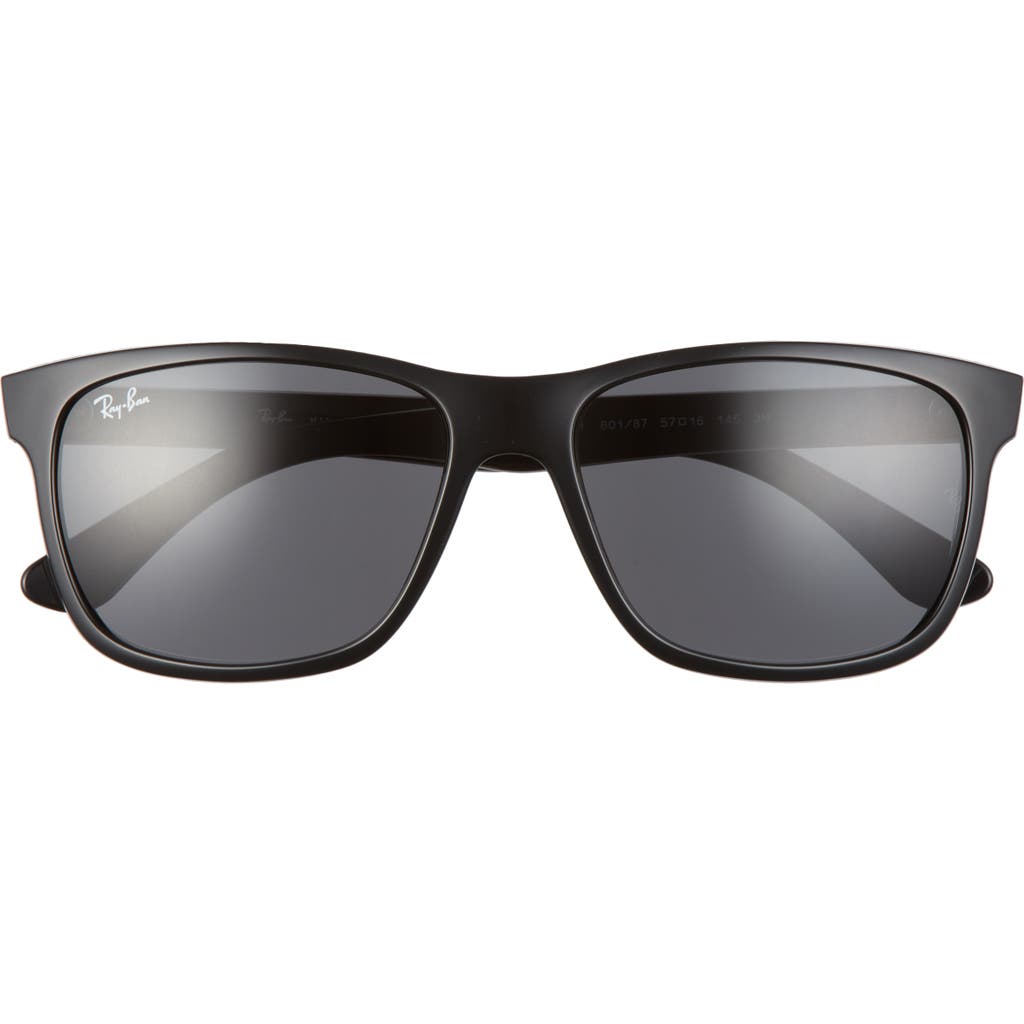 Ray Ban Ray-ban 57mm Square Sunglasses In Black