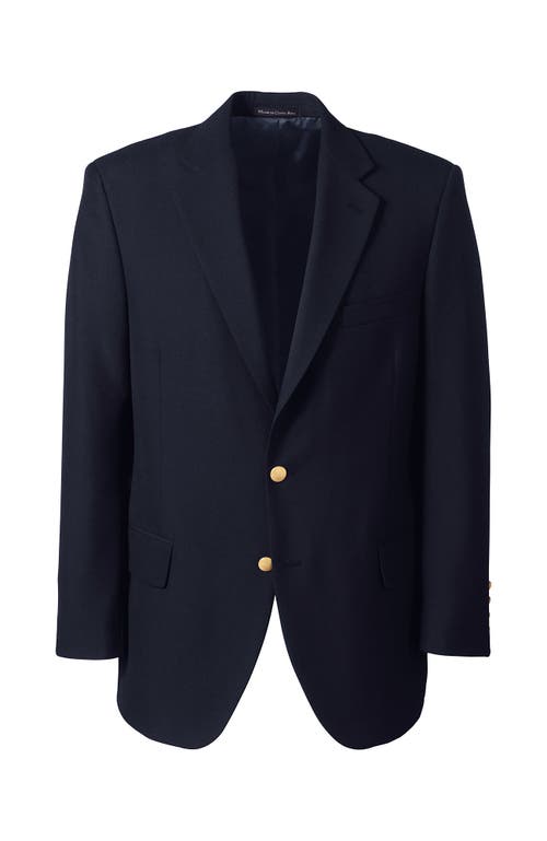 Shop Lands' End School Uniform  Hopsack Blazer In Deep Navy