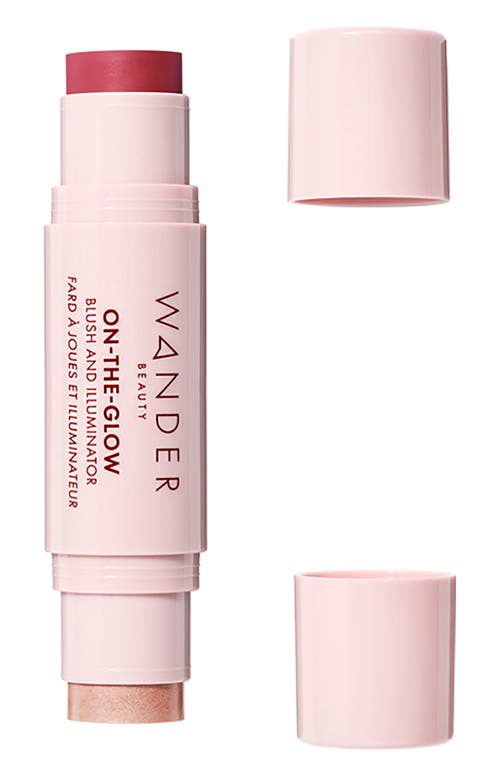 Wander Beauty On-the-glow Blush & Illuminator Strawberry 0.4 Oz, 12g In Strawberry Fields