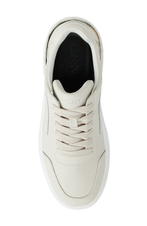 Dkny Baylor Platform Sneaker In Soft White