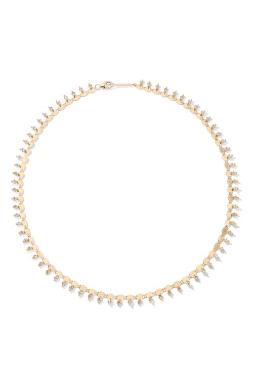 Lana Nude Solo Diamond Collar Necklace in Yellow Gold at Nordstrom