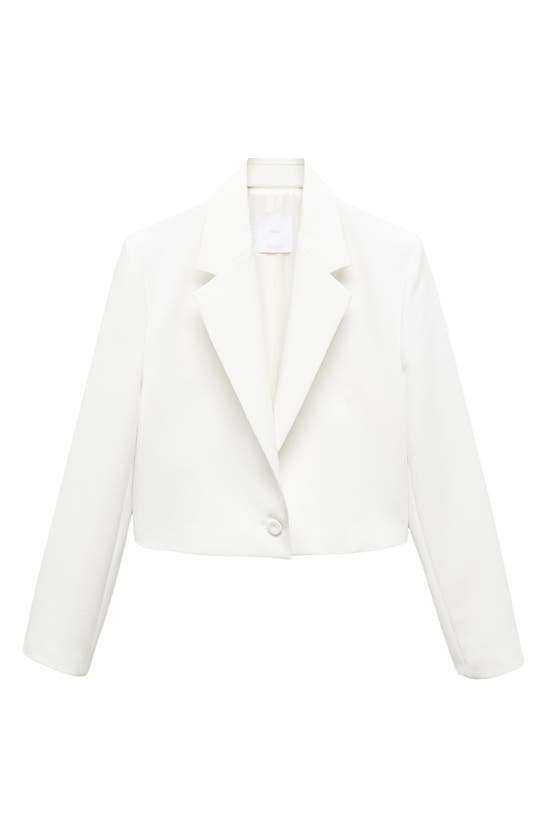 Shop Mango Monaco Blazer In White