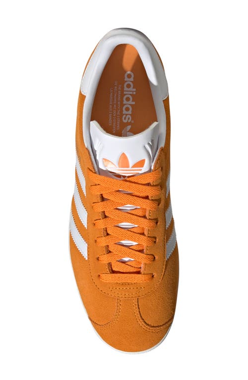 Shop Adidas Originals Adidas Gazelle Sneaker In Orange/white/white