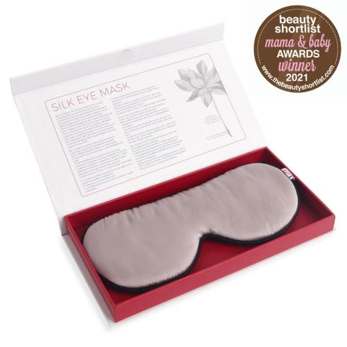 White Lotus Beauty Luxurious 100% Mulberry Silk Pillowcase And Eye Mask Set In Pearl Grey