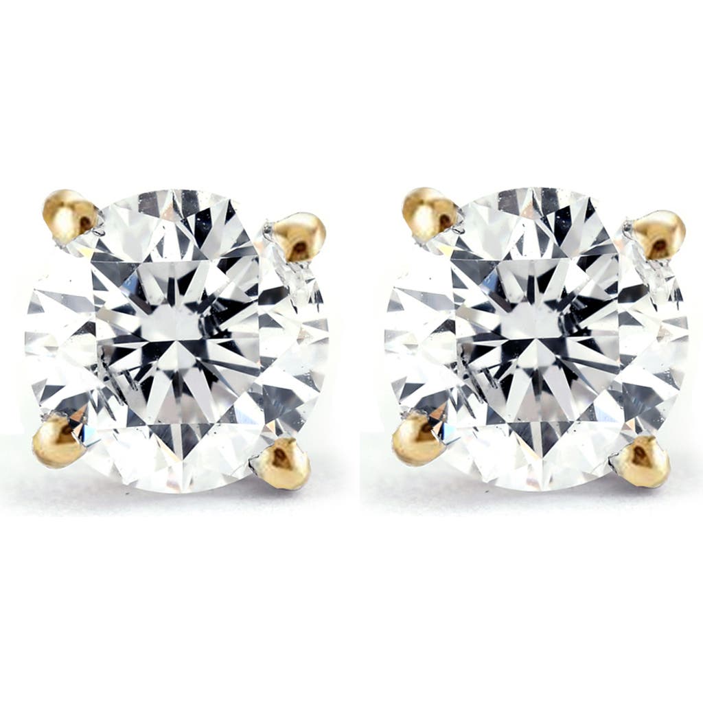 Bliss Diamond 2 1/4 Ct T.w. Diamond Screw Back Studs Lab Grown 14k Gold In 14k Yellow Gold