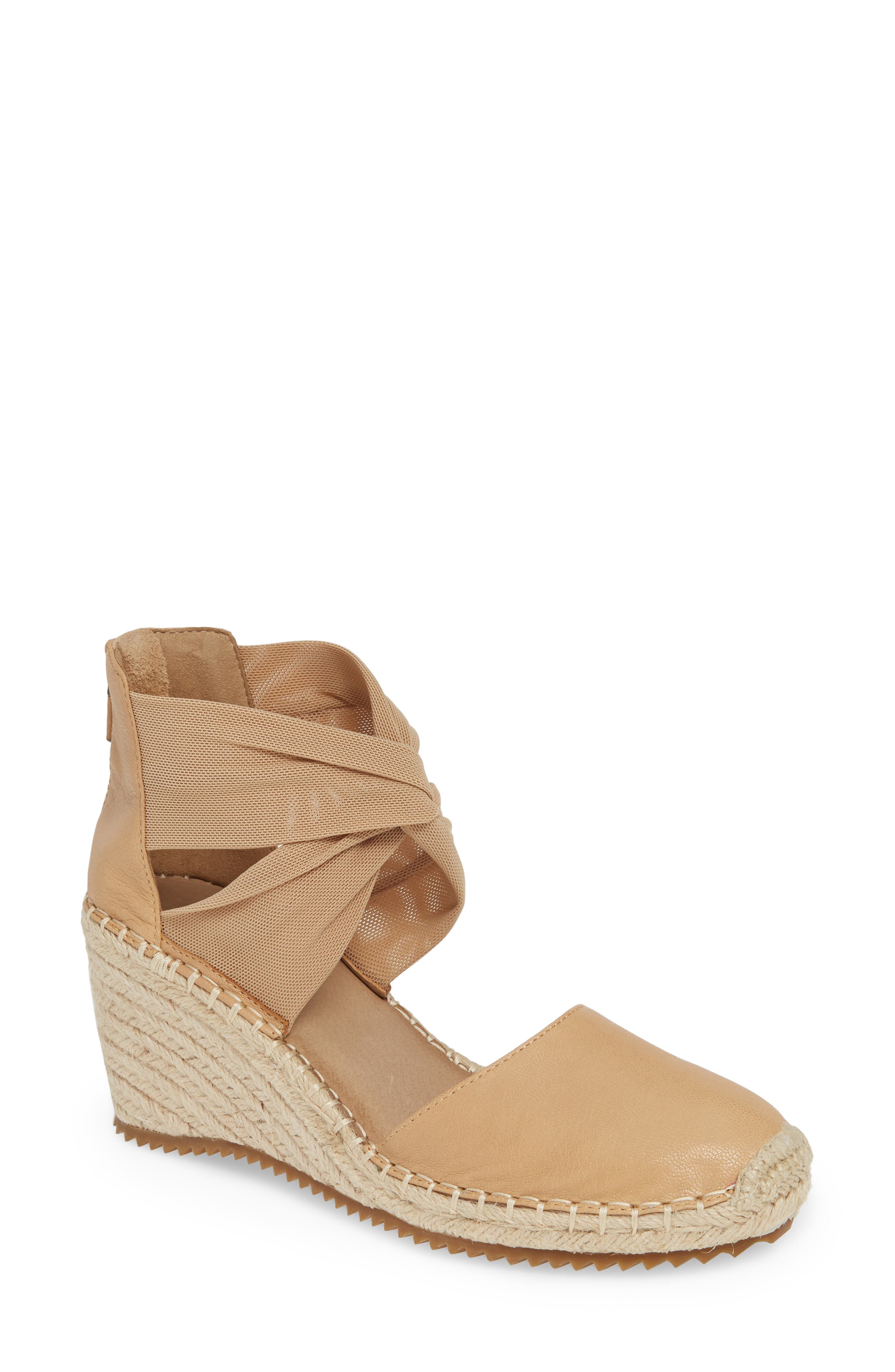Eileen Fisher Wallis Espadrille Wedge- Beige