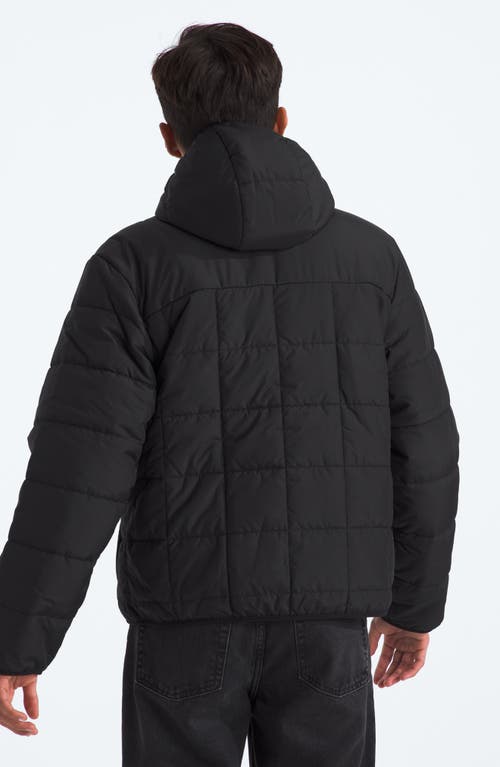 The North Face Kids' Shasta Water Repellent Reversible Hooded Jacket In Tnf Black