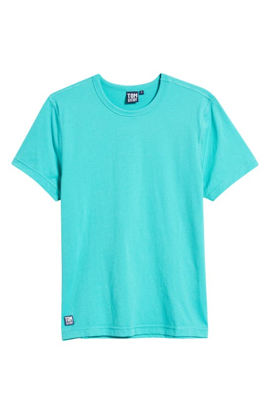 Tom & Teddy Short Sleeve Rash Guard In Spearmint Green