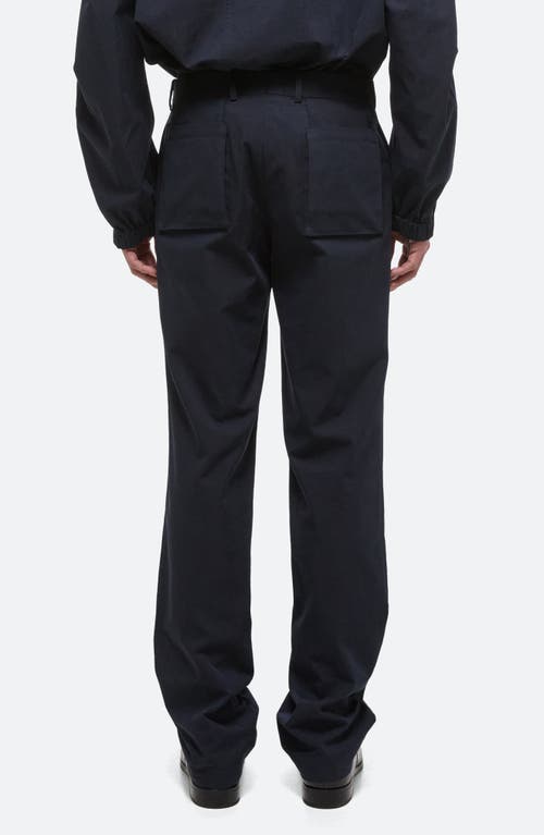 Shop Helmut Lang Utility Yoke Cotton & Nylon Cargo Pants In Navy