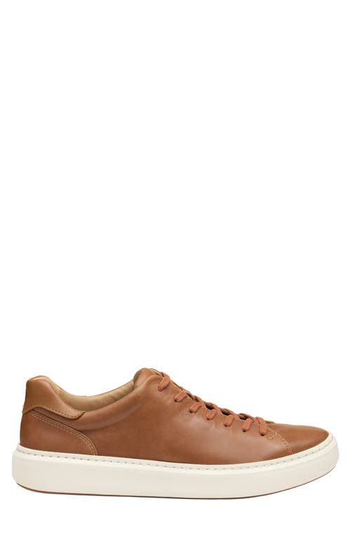 Johnston & Murphy Men's Anders Lace-to-toe Sneakers In Tan Full Grain