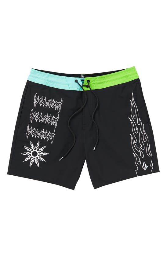 Shop Volcom About Time Liberators Board Shorts In Black