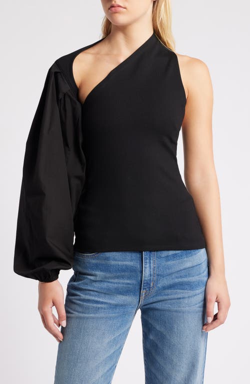 Shop Marcella Grove One-shoulder Top In Black