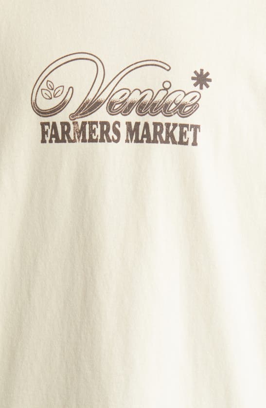Shop Id Supply Co Venice Farmer's Market Cotton Graphic T-shirt In Cream