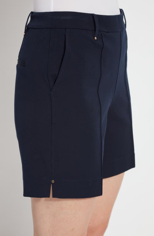 Lyssé Amanda Stretch Twill Short In True Navy In Navy