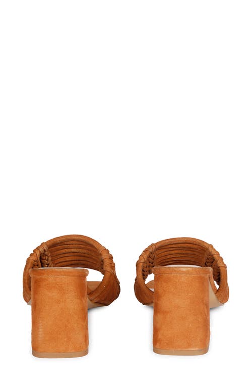 Shop Saint G Bethany Block Heel Slide Sandal In Brown