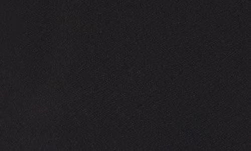 Shop Cece Stretch Crepe Mixed Media Top In Rich Black