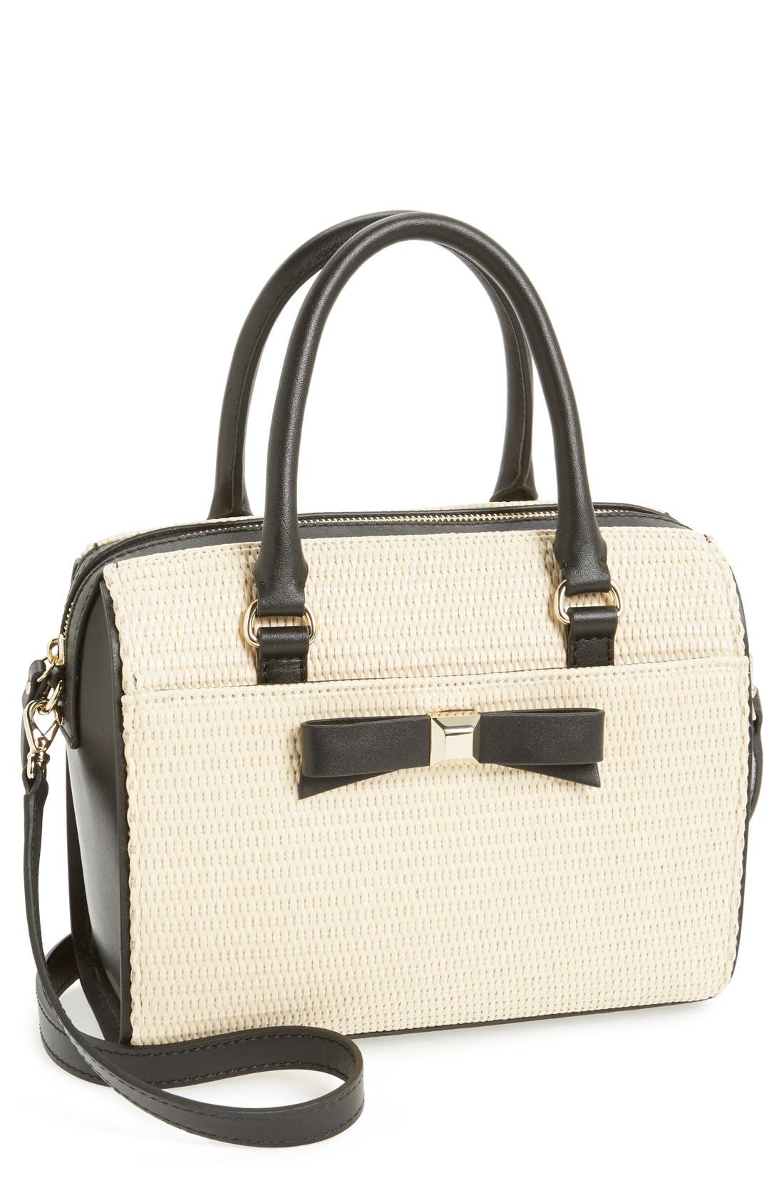kate spade new york 'holly street straw ashton' satchel Nordstrom
