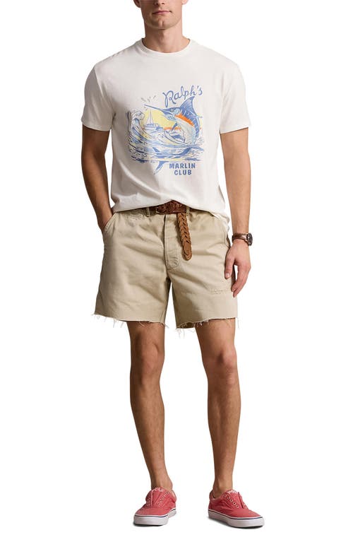 Shop Polo Ralph Lauren Ralph's Marlin Club Cotton Graphic T-shirt In Nevis