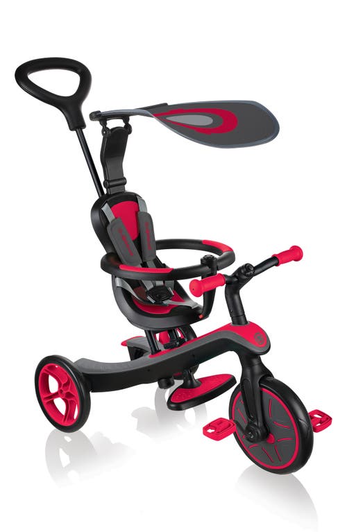 Globber Explorer 4-in-1 Trike & Balance Bike in Red at Nordstrom