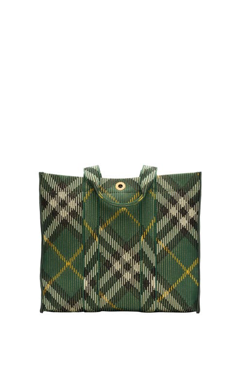 BURBERRY BURBERRY MEDIUM CHECK KNITTED TOTE