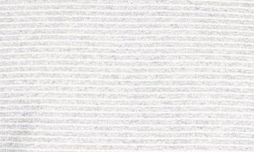 Jachs Stripe Fleece Sweater In Light Grey