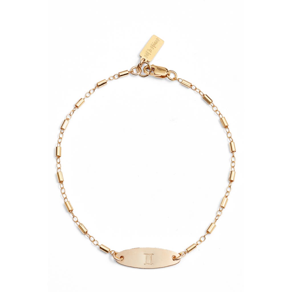 Set & Stones Zodiac Sign Id Bracelet In Gemini