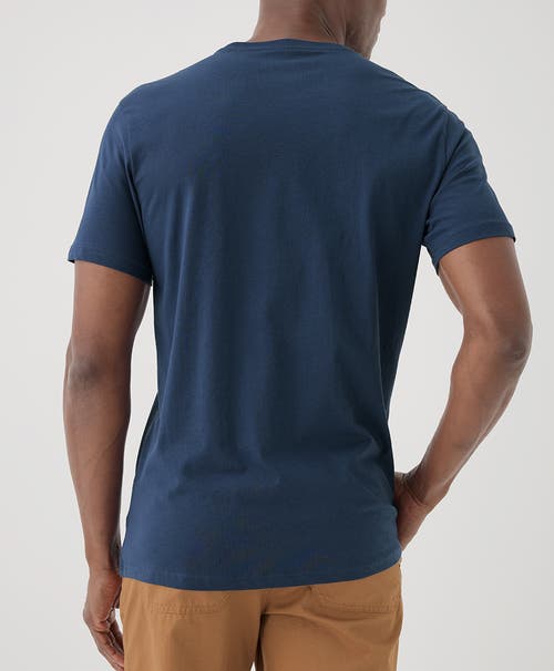 Pact Organic Softspun Crew Neck Tee In French Navy