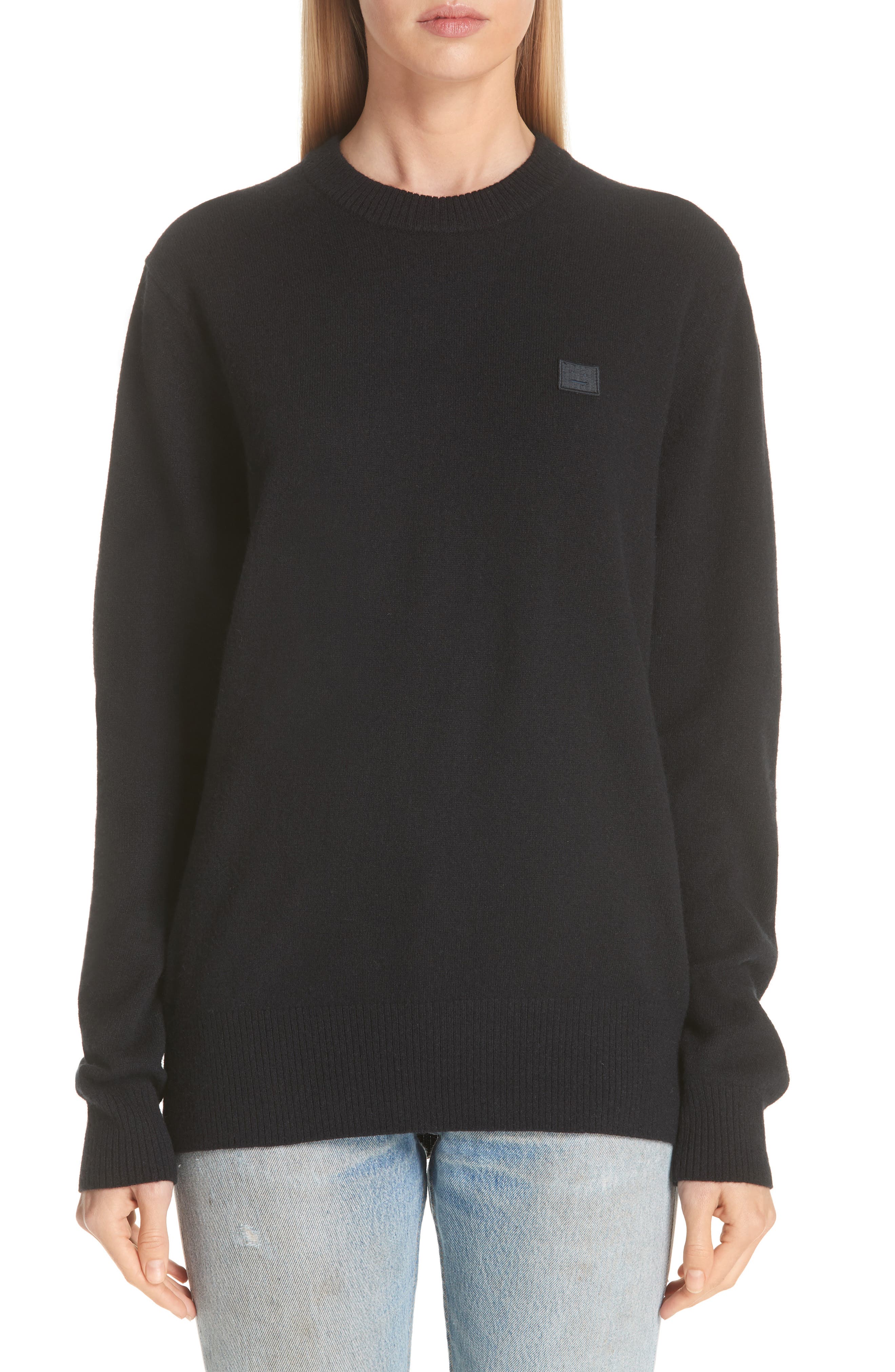 acne studios face sweater