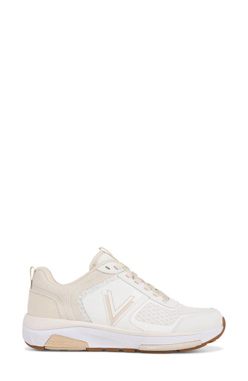 Vionic Strider Tech Walking Shoe In White/cream