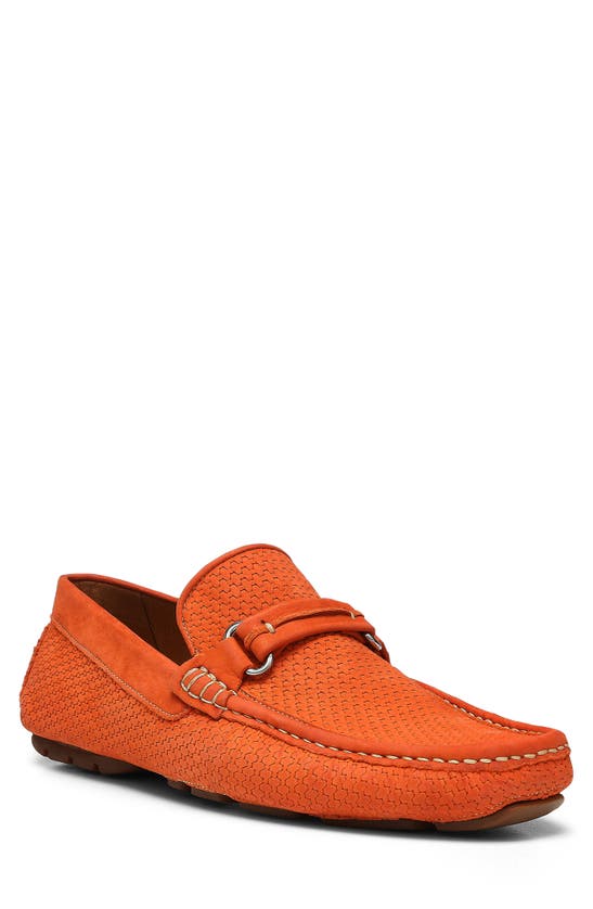 Donald Pliner Bit Driver Loafer In Orange