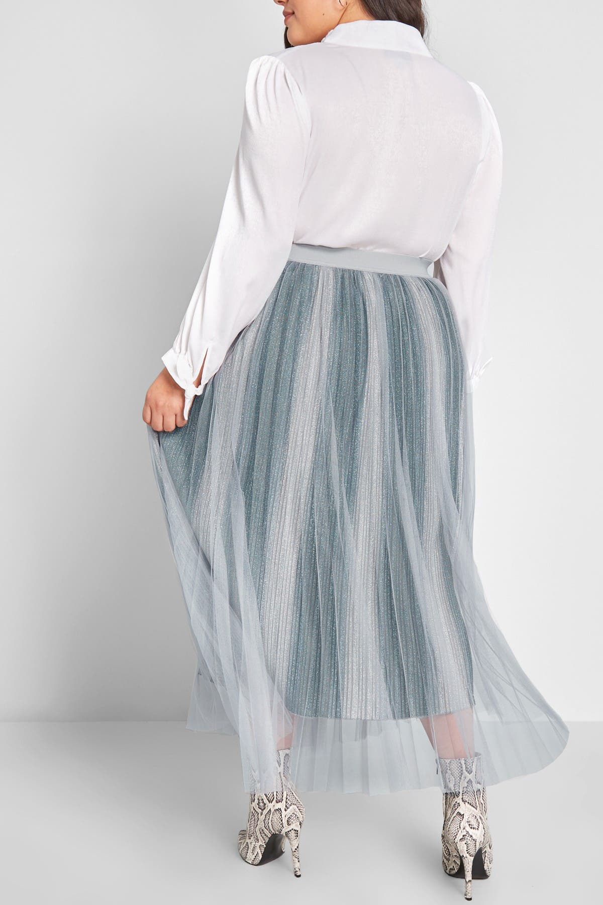 tall tulle midi skirt