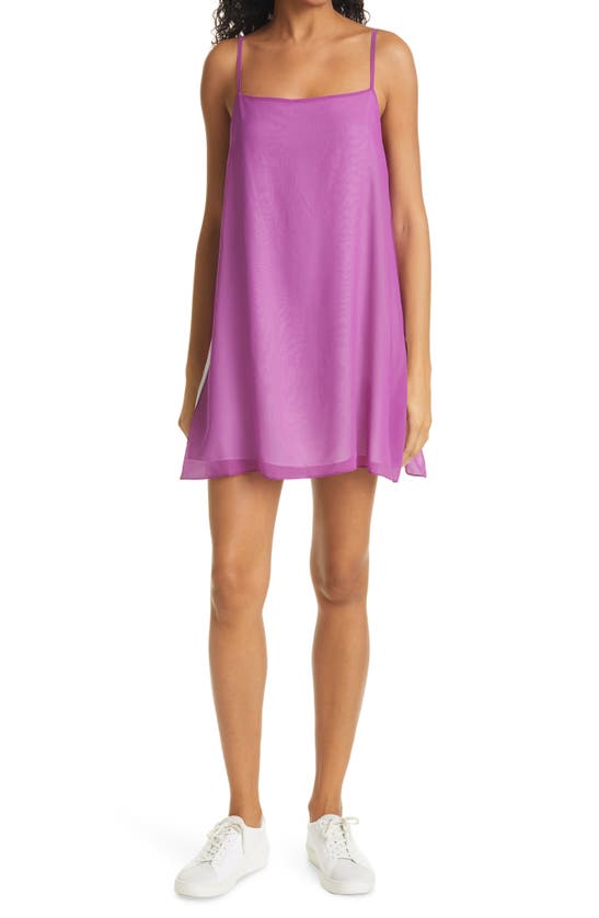 Club Monaco Cloud Silk Slipdress In Dahlia
