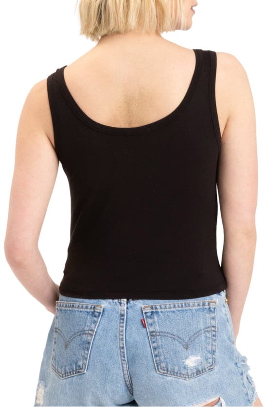 Shop Threads 4 Thought Mirabel Luxe Jersey Crop Tank In Black