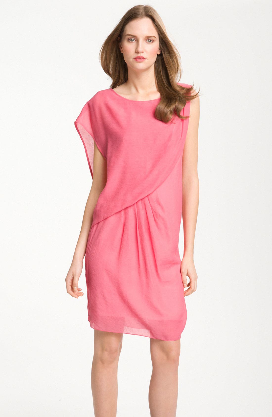 Maggy London One Shoulder Gauze Shift Dress Nordstrom