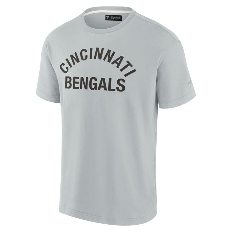 Shop Fanatics Signature Unisex  Gray Cincinnati Bengals Elements Super Soft Short Sleeve T-shirt