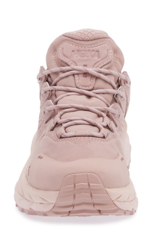 Hoka Gender Inclusive Kaha 2 Low Gtx Waterproof Hiking Shoe In Pale Mauve/peach Whip