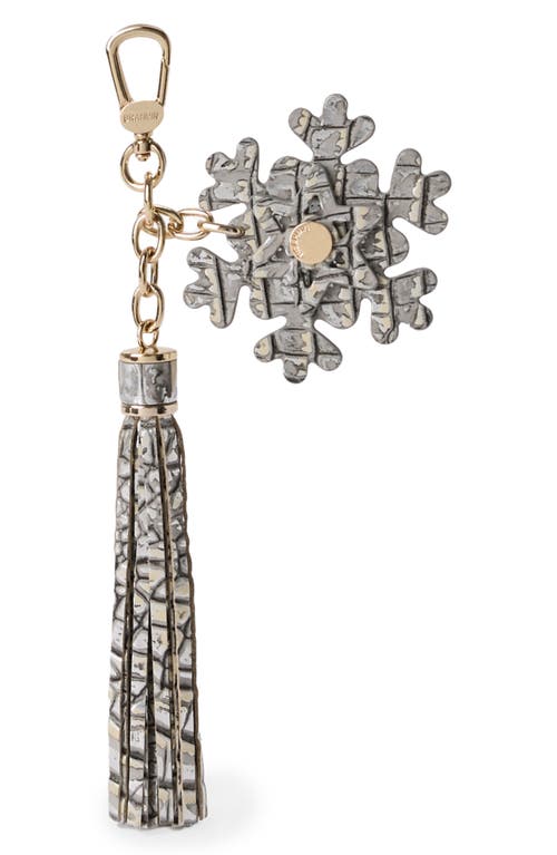 Brahmin Snowflake Tassel Charm in Chrome 