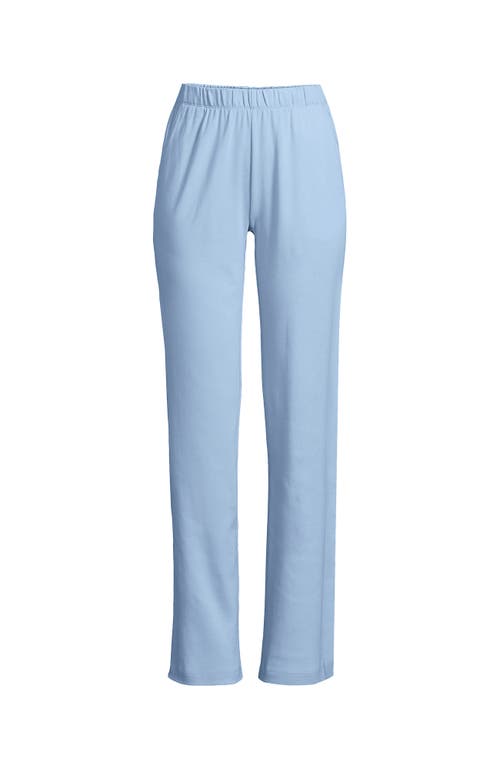 Shop Lands' End Plus Size Sport Knit High Rise Pants In Soft Blue Haze