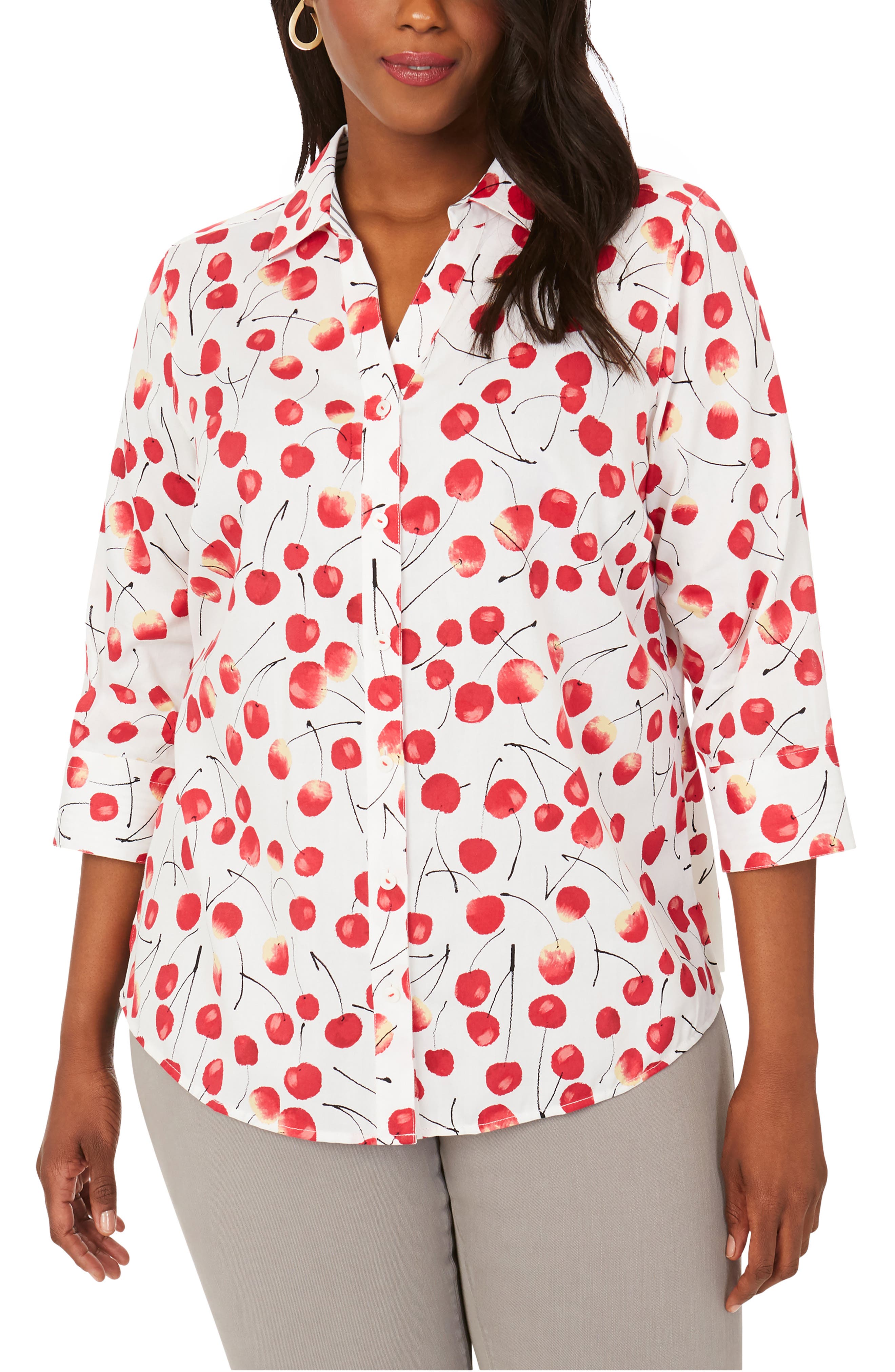 cherry shirt plus size