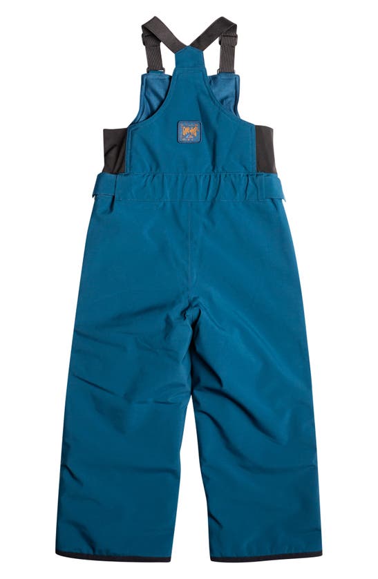 Shop Quiksilver Kids' Boogie Waterproof Insulated Recycled Polyester Snow Bib In Majolica Blue