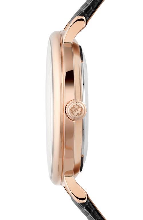 Ted Baker London Phylipa Leather Strap Watch & Bangle Bracelet Set, 34mm In Rose Gold/black/black