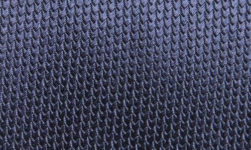 Shop Brioni Neat Silk Tie In Navy